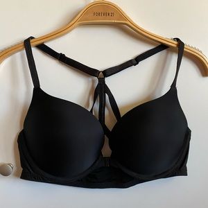 Black Front Close Push-up Bra